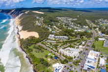 The Town Of Rainbow Beach On A Sunny Day In QLD