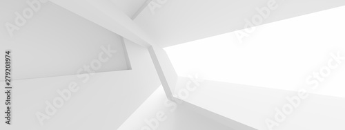 Minimal Architecture Design. White Industrial Wallpaper