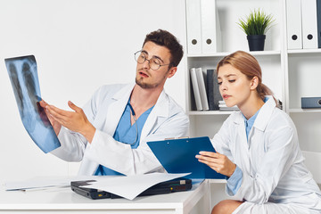 doctor and patient in office