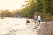© Cavan for Adobe - Friends (8-9) walking out dog