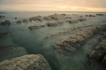 Wall Mural - Coastline of Kaikoura peninsula in early morning, South Island, New Zealand