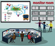 © wilkat - The self driving bus has leaving from station automaticly when bus stop has been pretty crownded - vector