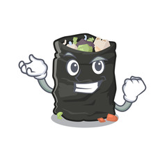 Canvas Print - Successful garbage bag in the cartoon shape