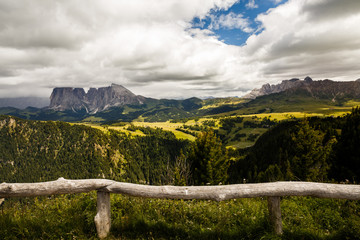 Canvas Print - Langkofel und Plattkofel