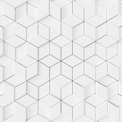 Wall Mural - abstract background of modern tile wall. 3d rendering.