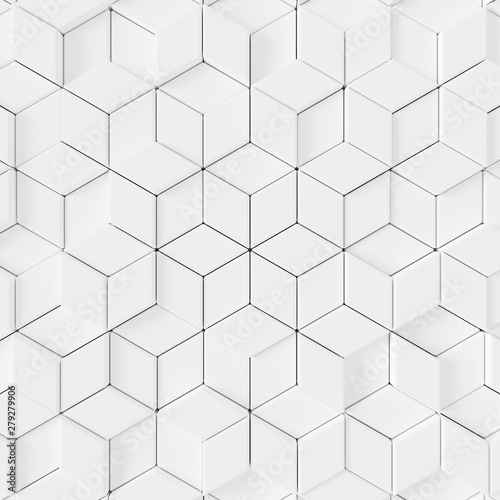 Naklejka na meble Abstract background of modern tile wall. 3D rendering.