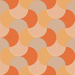Vintage colors wavy stripe seamless pattern