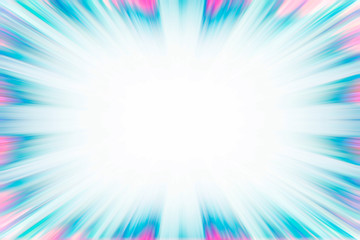 Wall Mural - Blue and pink starburst explosion border