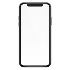 Poster - black realistic smartphone - stock vector.