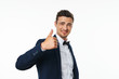 © SHOTPRIME STUDIO - portrait of a young businessman with thumb up