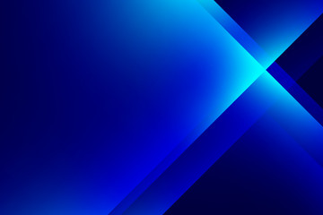 Wall Mural - blue light line shape abstract graphic on dark background.