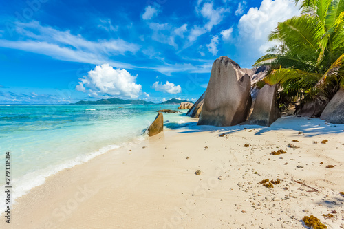 Cuadros en Lienzo Anse Source d’argent, la Digue, Seychelles