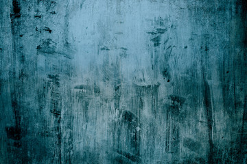 Sticker - Blue grungy wall background or texture