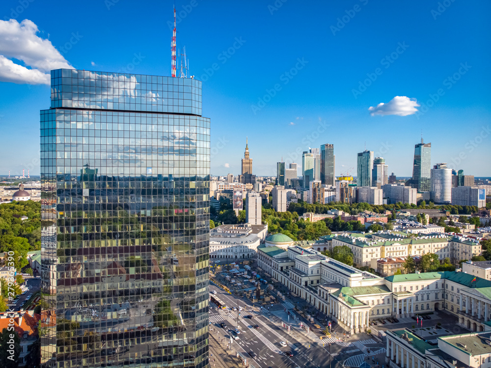 Warszawa - plac Bankowy - obrazy, fototapety, plakaty 