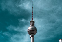 The TV Tower Of Berlin, The Main Monument In Alexanderplatz