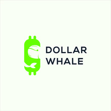 Whale Dollar Vector Graphic Modern 