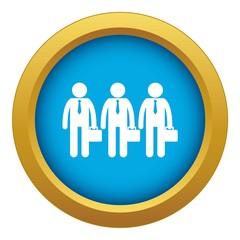 Poster - Business icon blue vector isolated on white background for any design