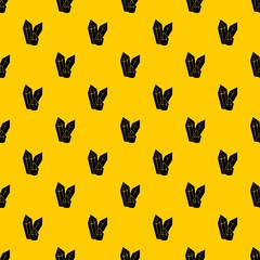 Poster - Diamonds pattern seamless vector repeat geometric yellow for any design