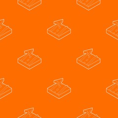 Poster - Navigation pattern vector orange for any web design best