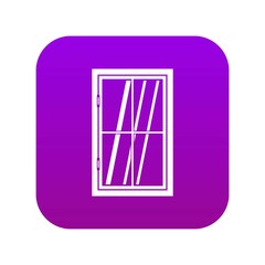 Poster - Closed window icon digital purple for any design isolated on white vector illustration