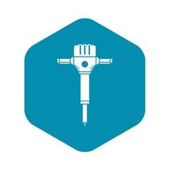 Poster - Jackhammer icon. Simple illustration of jackhammer vector icon for web