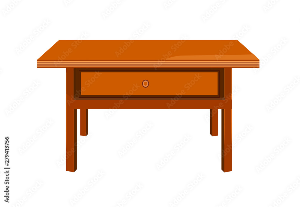 Small Table Templete Small table with small tea drawers. mini table. coffee table, wooden ...