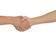 © banphote - Business handshake concepts. Two men shaking hands isolated on white background. with clipping path