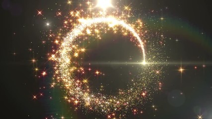 Wall Mural - opening glitter sparkling particles intro
