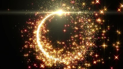 Wall Mural - Opening Glitter Sparkling Particles intro