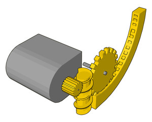 Sticker - Tape measure, illustration, vector on white background.