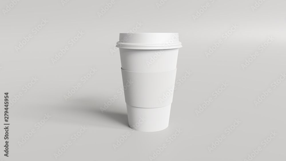 Coffee Cup mockup 3d render Stock Illustration | Adobe Stock
