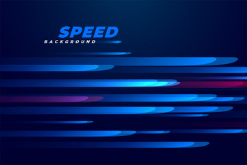 Wall Mural - blue speed motion lines background