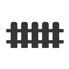 Poster - Fence icon trendy template color editable. Fence symbol vector sign isolated on white background. Simple logo vector illustration for graphic and web design.