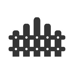 Leinwandbilder - Fence icon trendy template color editable. Fence symbol vector sign isolated on white background. Simple logo vector illustration for graphic and web design.