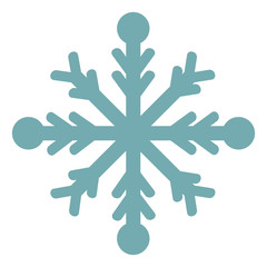 Wall Mural - Snowflake, illustration, vector on white background.