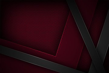 dark red abstract vector background with overlapping characteristics.