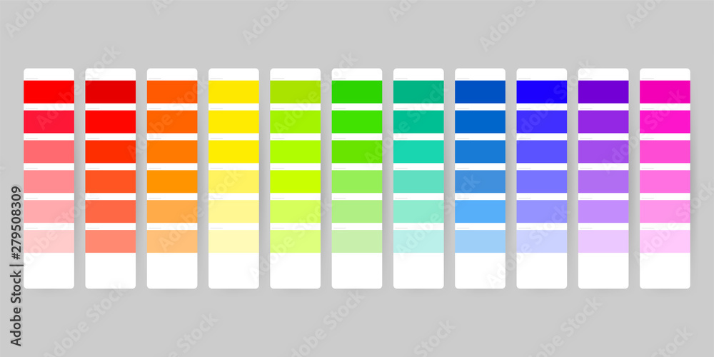Color palette guide on transparent background - obrazy, fototapety, plakaty 