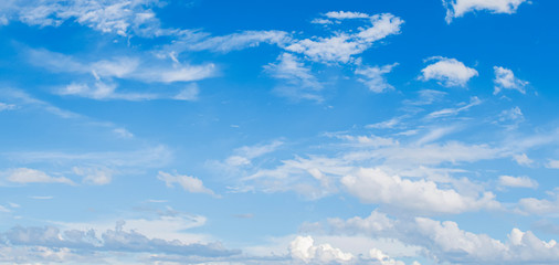 Wall Mural - beautiful blue sky with white cloud