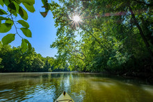 Kayaking On The Catawba River, Landsford Canal State Park, South Carolina