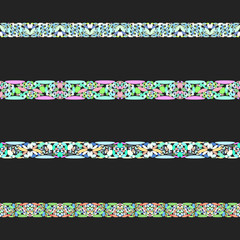 Poster - Gravel stone mosaic text separator set