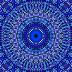 Poster - Abstract floral mandala background - circular vector geometry