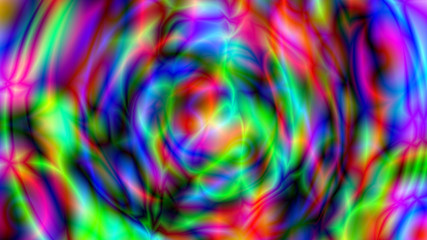Poster - Abstract psychedelic background. 3d render computer graphics