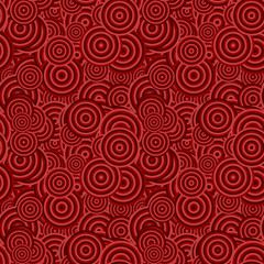 Poster - Abstract repeating concentric ring pattern background