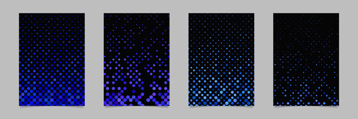 Poster - Abstract dot pattern background brochure template collections