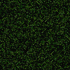 Poster - Green seamless dot pattern background - vector graphic
