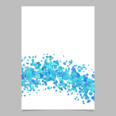 Poster - Blank abstract wavy sprinkled confetti dot poster background