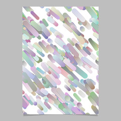 Poster - Colorful gradient diagonal rounded stripe pattern page background