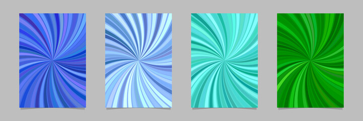 Poster - Spiral brochure background template set