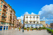 Piazza Marina and street with residential buildings in Palermo. Sicily, Italy