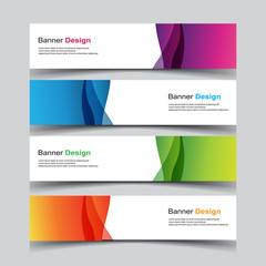 Wall Mural - Vector Abstract design banner web template